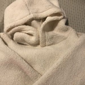Fleece crop hoodie